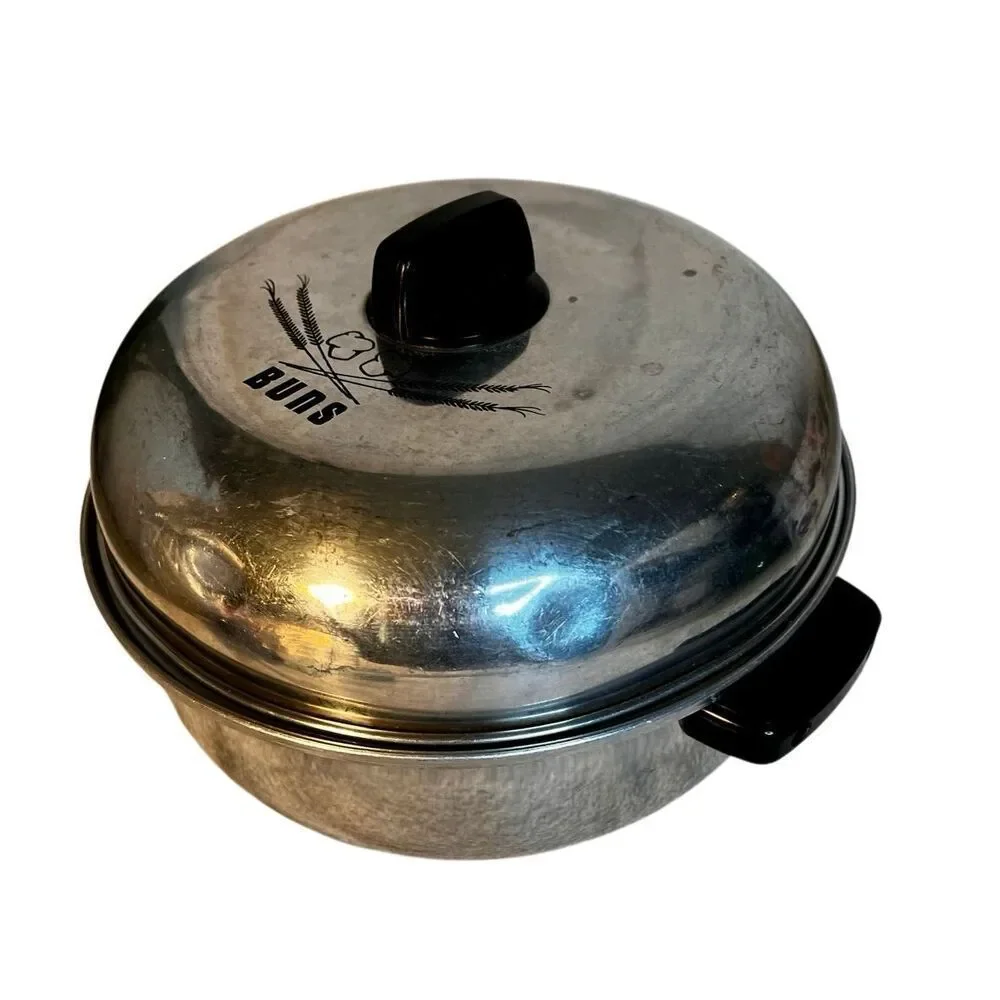 Vintage West Bend Aluminum Serving Oven/Bun Warmer, 3 Piece, USA Made